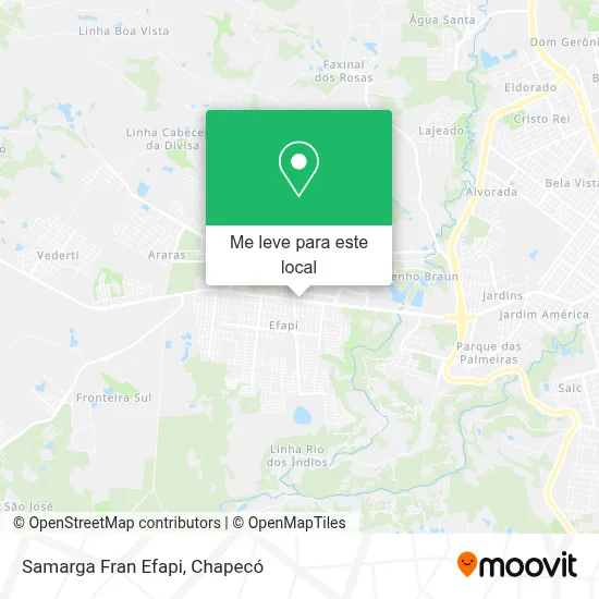 Samarga Fran Efapi mapa