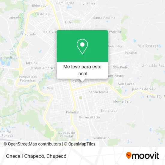Onecell Chapecó mapa