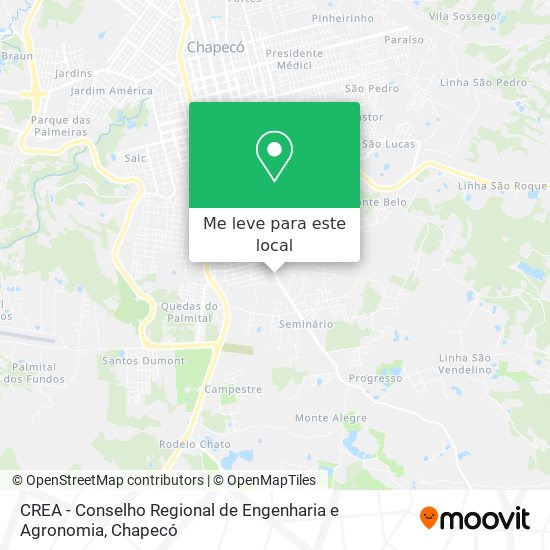CREA - Conselho Regional de Engenharia e Agronomia mapa
