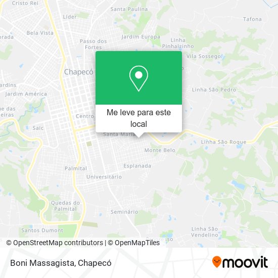 Boni Massagista mapa
