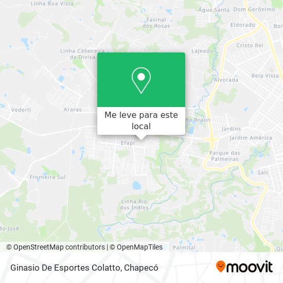 Ginasio De Esportes Colatto mapa