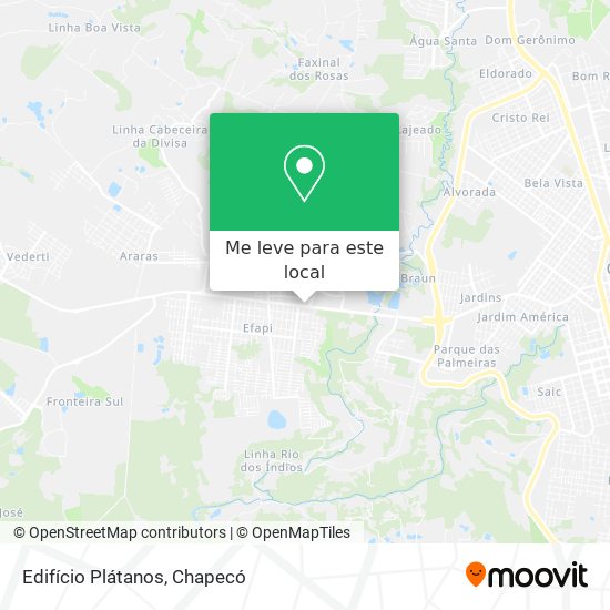 Edifício Plátanos mapa