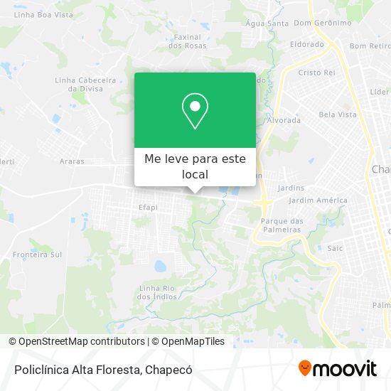 Policlínica Alta Floresta mapa