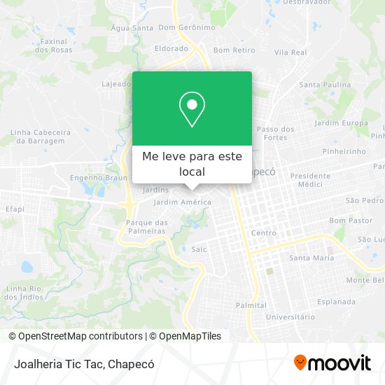 Joalheria Tic Tac mapa