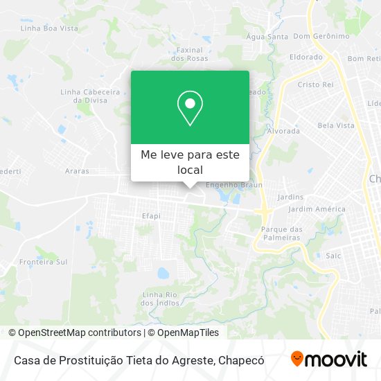 Casa de Prostituição Tieta do Agreste mapa