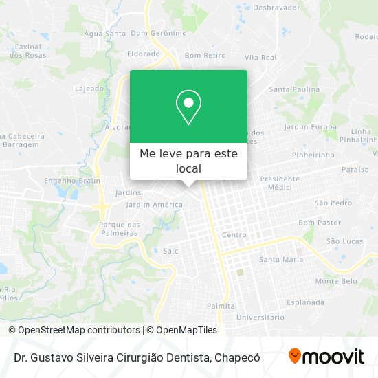 Dr. Gustavo Silveira Cirurgião Dentista mapa