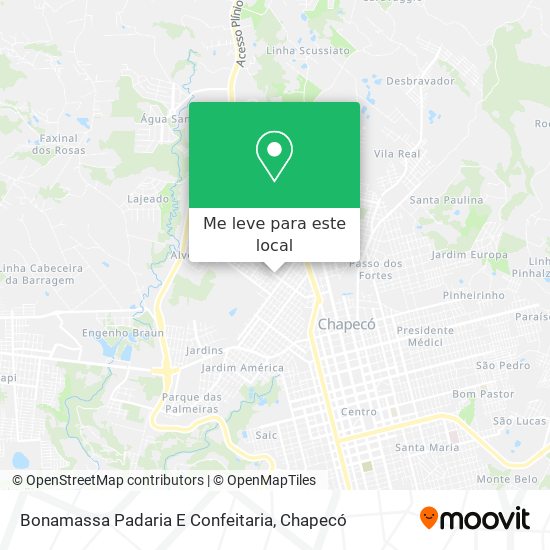 Bonamassa Padaria E Confeitaria mapa