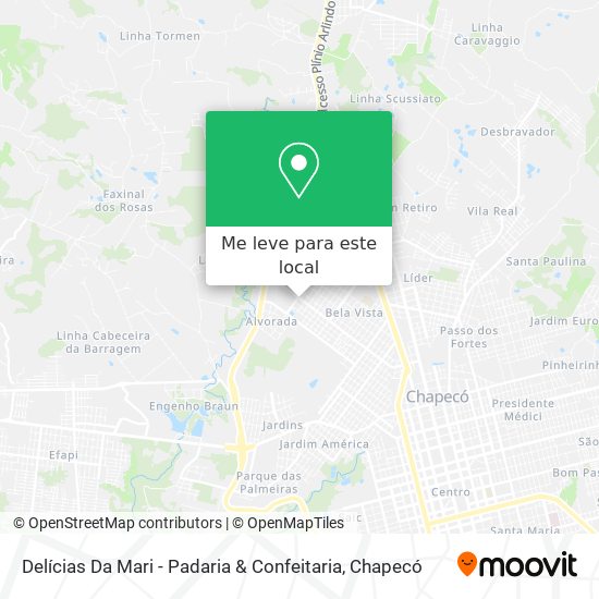 Delícias Da Mari - Padaria & Confeitaria mapa