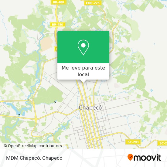 MDM Chapecó mapa