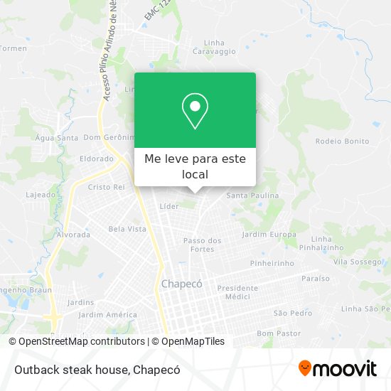 Outback steak house mapa