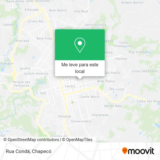 Rua Condá mapa