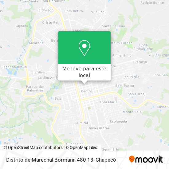 Distrito de Marechal Bormann 480 13 mapa
