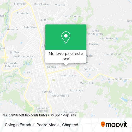 Colegio Estadual Pedro Maciel mapa