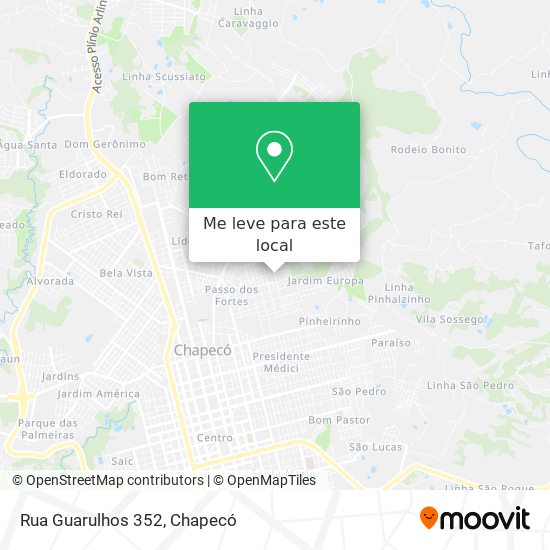 Rua Guarulhos 352 mapa