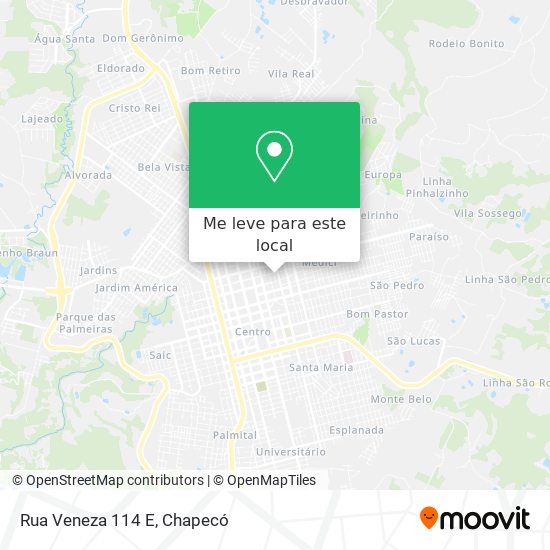 Rua Veneza 114 E mapa