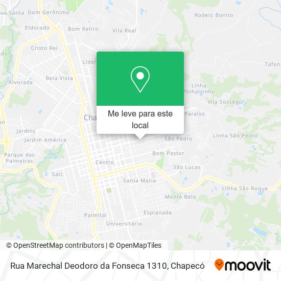 Rua Marechal Deodoro da Fonseca 1310 mapa