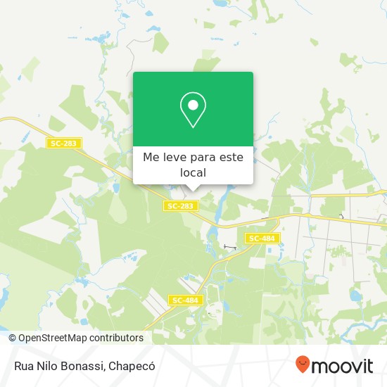 Rua Nilo Bonassi mapa