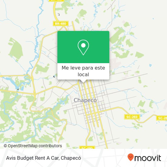 Avis Budget Rent A Car mapa