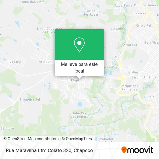 Rua Maravilha Ltm Colato 320 mapa