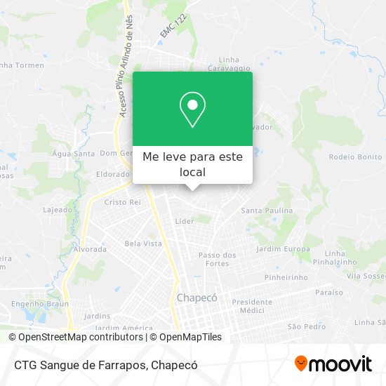 CTG Sangue de Farrapos mapa