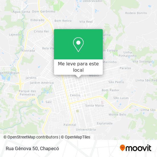 Rua Gênova 50 mapa