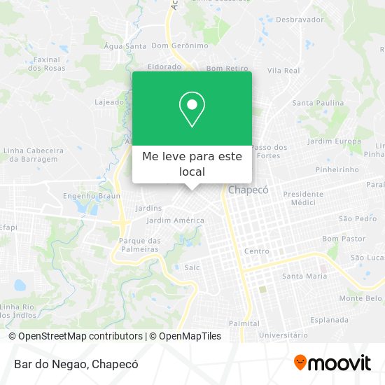 Bar do Negao mapa
