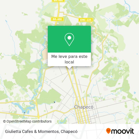 Giulietta Cafes & Momentos mapa