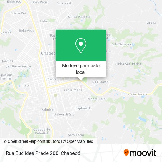 Rua Euclídes Prade 200 mapa