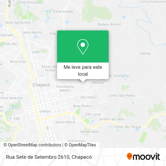 Rua Sete de Setembro 2610 mapa