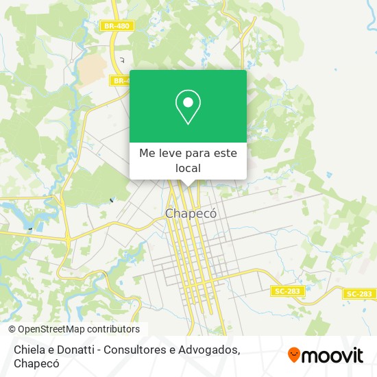 Chiela e Donatti - Consultores e Advogados mapa