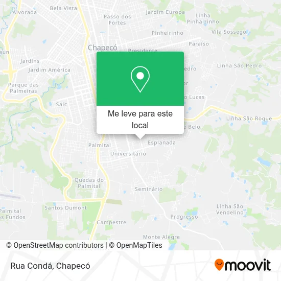 Rua Condá mapa