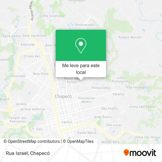 Rua Israel mapa