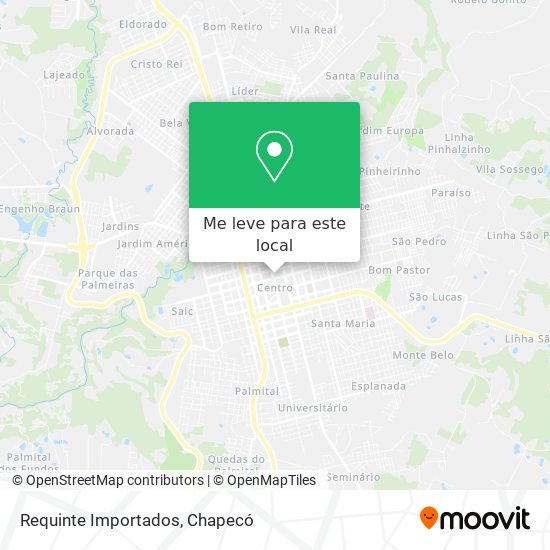 Requinte Importados mapa