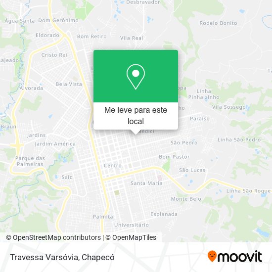 Travessa Varsóvia mapa