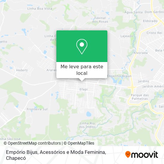 Empório Bijus, Acessórios e Moda Feminina mapa