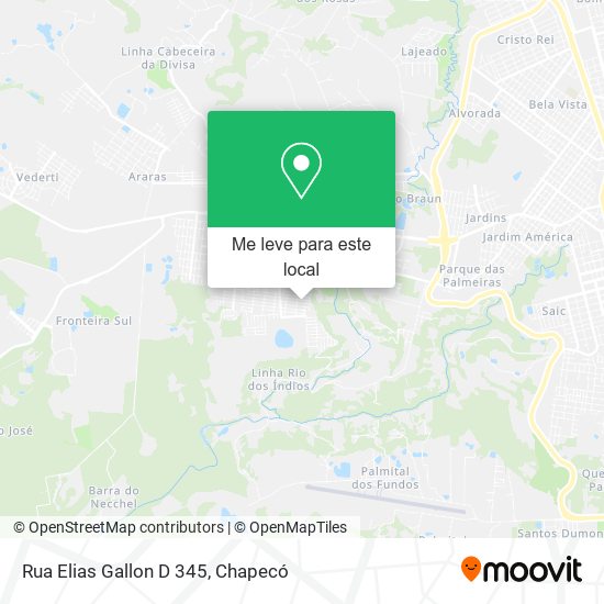 Rua Elias Gallon D 345 mapa