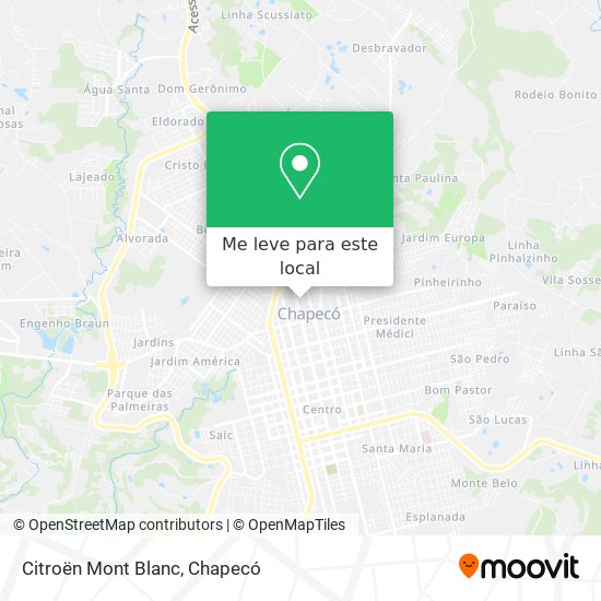 Citroën Mont Blanc mapa