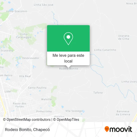 Rodeio Bonito mapa