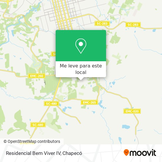 Residencial Bem Viver IV mapa