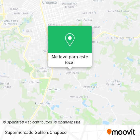 Supermercado Gehlen mapa