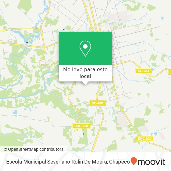Escola Municipal Severiano Rolin De Moura mapa