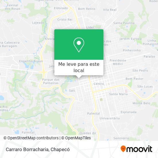 Carraro Borracharia mapa