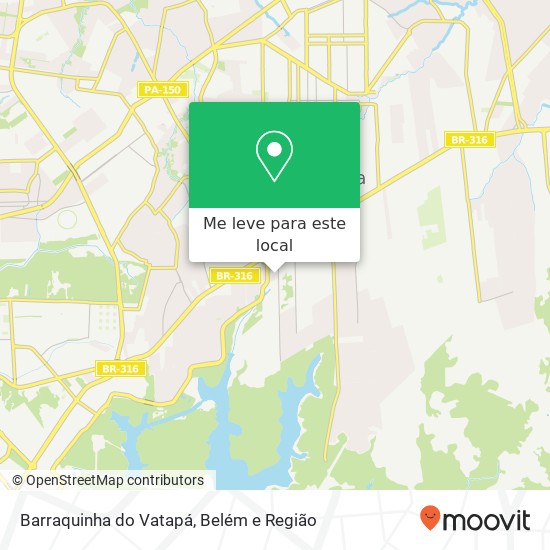 Barraquinha do Vatapá mapa