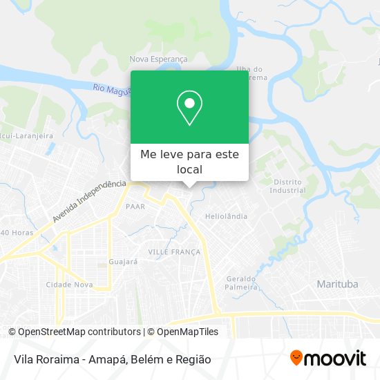 Vila Roraima - Amapá mapa