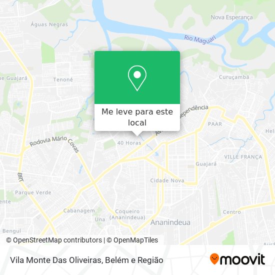 Vila Monte Das Oliveiras mapa
