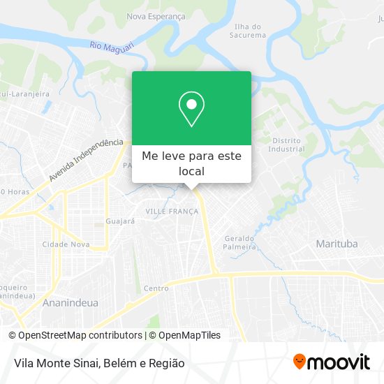 Vila Monte Sinai mapa