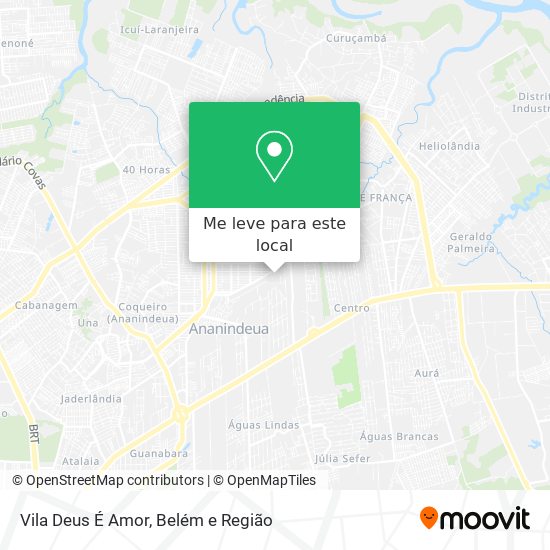 Vila Deus É Amor mapa