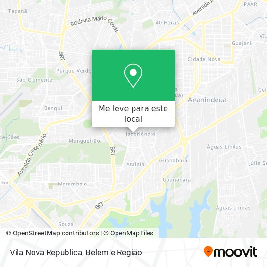 Vila Nova República mapa