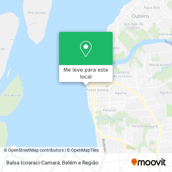 Balsa Icoaraci-Camará mapa