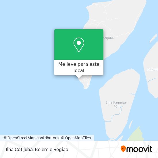 Ilha Cotijuba mapa